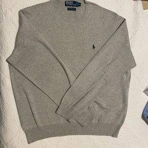 Grey Polo Sweater XL